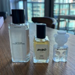 Zara Vetiver Pamplemousse & Lush Ginger & Moschino Toy 2